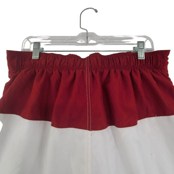 Pro Edge Men's Swimsuit Board Shorts Striped Red, White and Blue Size M - Picture 6 of 9